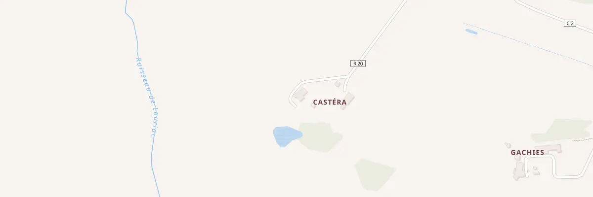 Plan du 5003 Castera à Blaziert