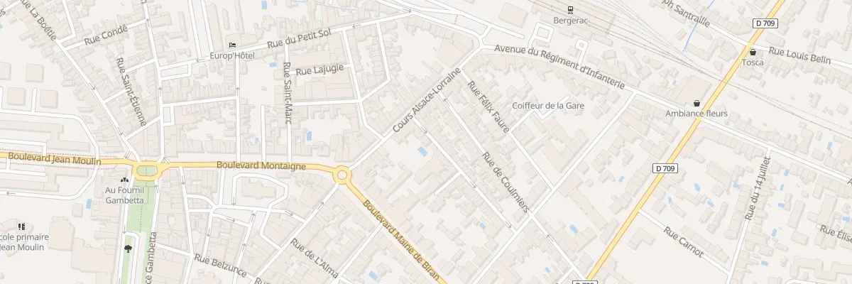 Plan du 44 Rue Desmartis à Bergerac