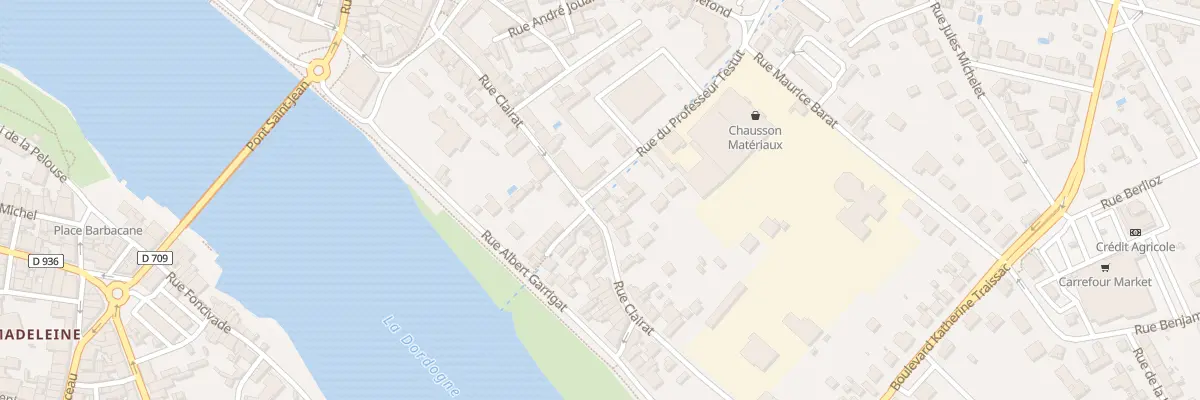 Plan du 30 Rue Clairat à Bergerac