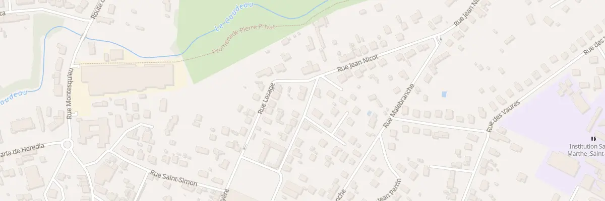 Plan du 18 Rue Jean Nicot à Bergerac
