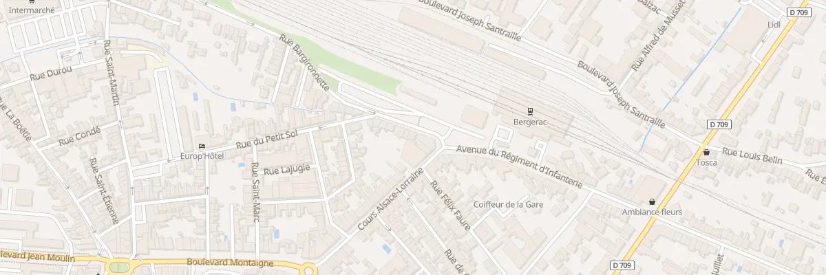 Plan du 3 Rue Bargironnette à Bergerac