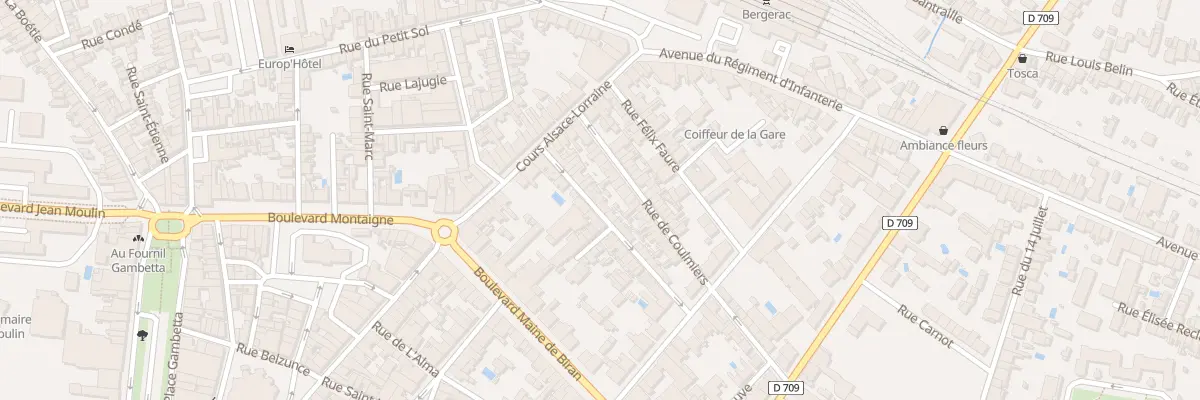 Plan du 25 Rue Desmartis à Bergerac