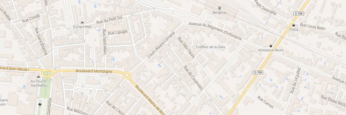 Plan du 38 Rue de Coulmiers à Bergerac