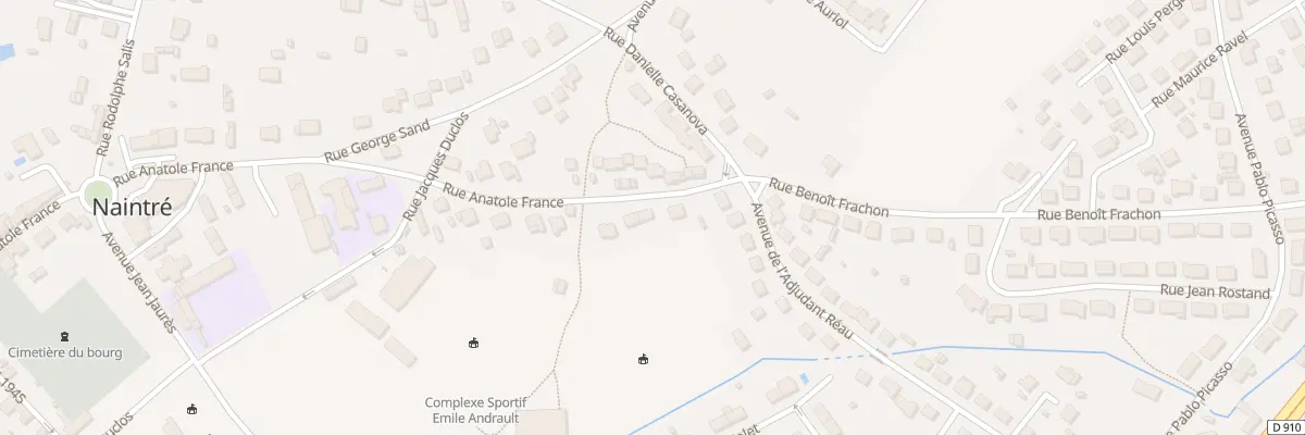 Plan du 3 Rue Anatole France à Naintré