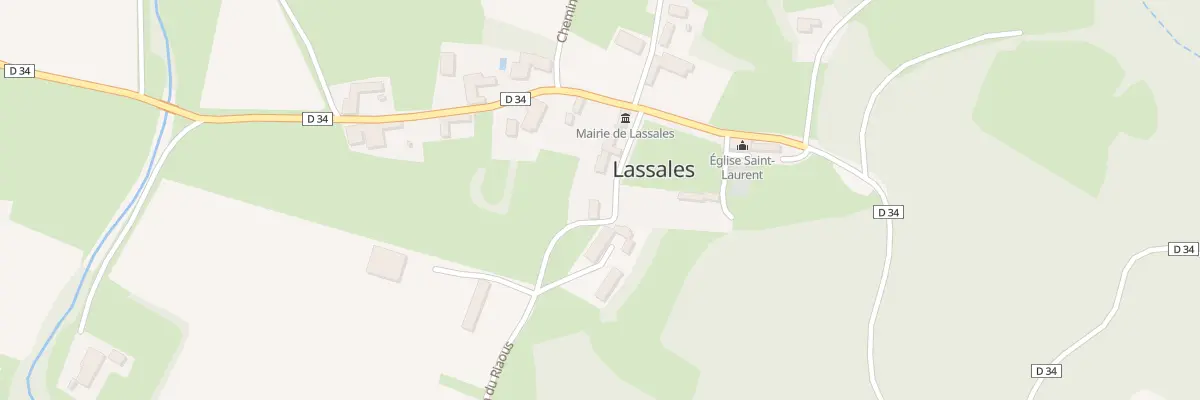 Plan du 6 Che du Riaous à Lassales