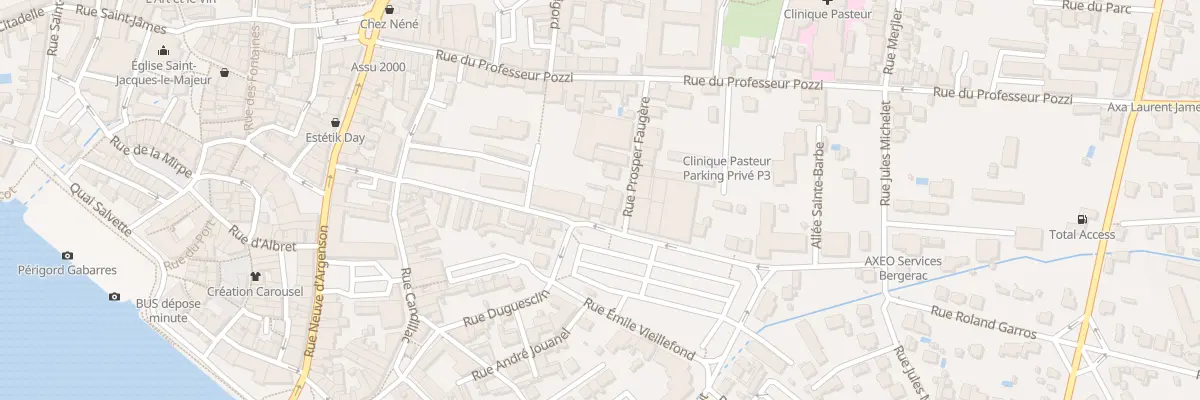 Plan du 22 Rue Junien Rabier à Bergerac