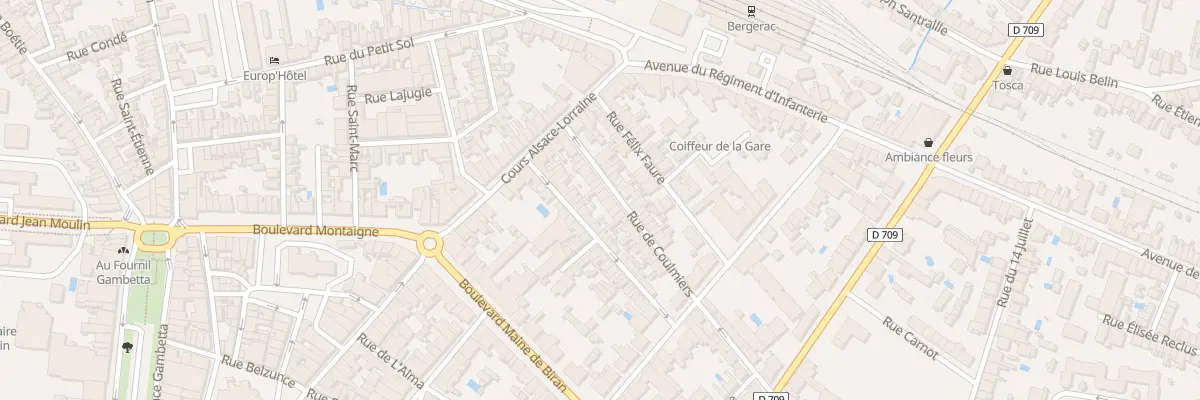 Plan du 32 Rue de Coulmiers à Bergerac