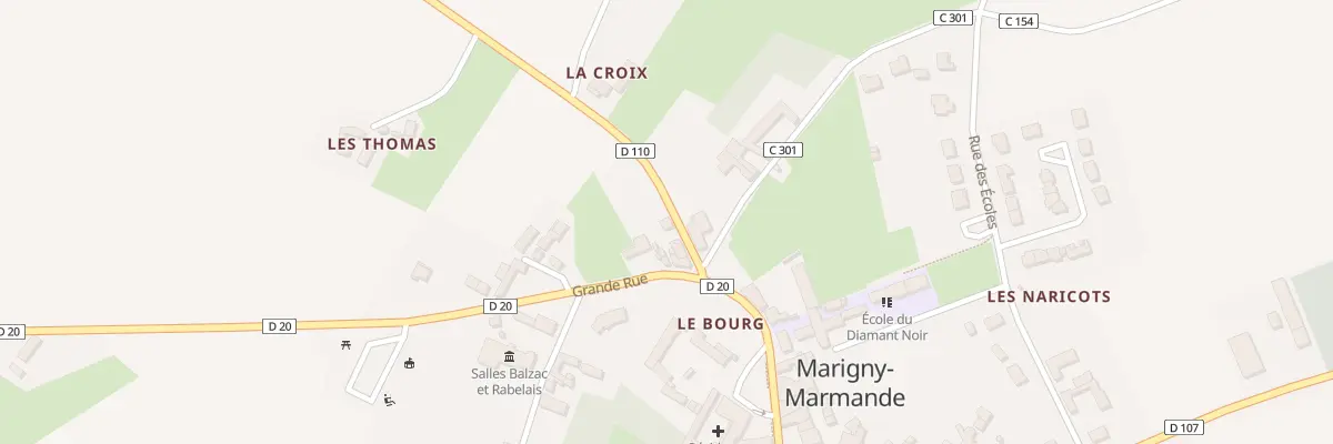 Plan du 1 Rue de Luzé à Marigny-Marmande