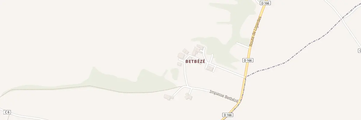 Plan du 5043 A Betbézé à Gazaupouy
