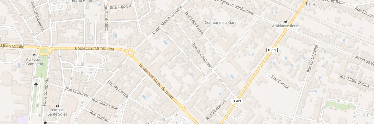 Plan du 16 Rue Desmartis à Bergerac