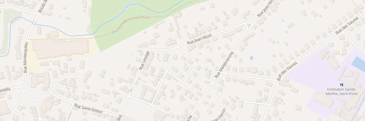 Plan du 29B Rue Jean Nicot à Bergerac