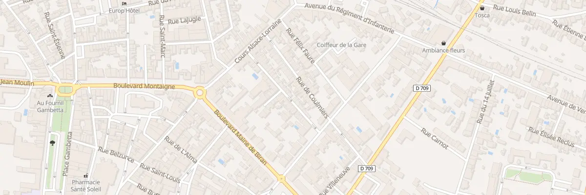 Plan du 11 Rue Desmartis à Bergerac