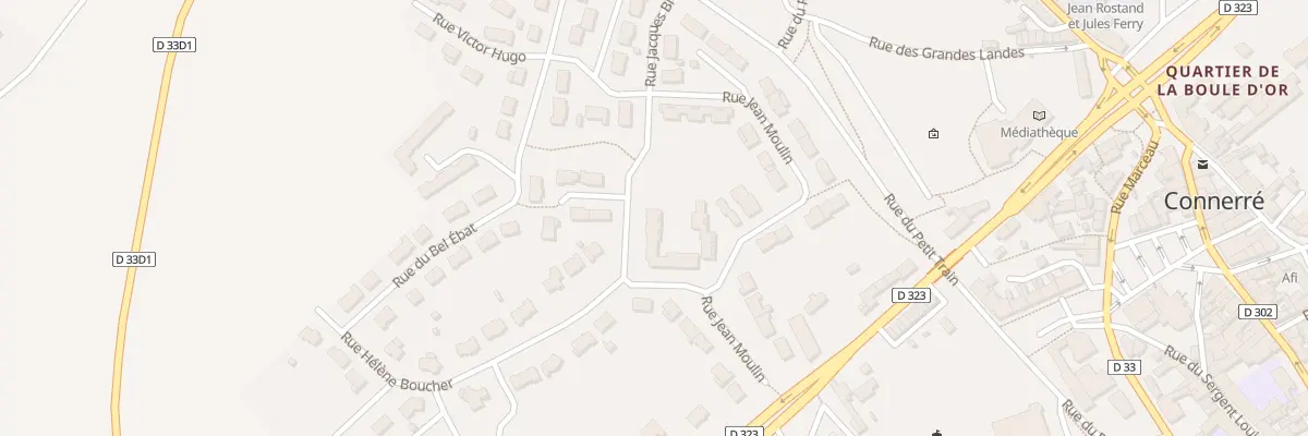 Plan du 5118 Rue Jean Moulin à Connerré