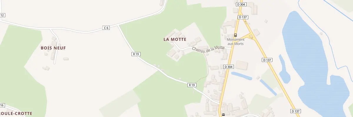 Plan du 1 Che de la Motte à Saint-Vincent-du-Lorouër