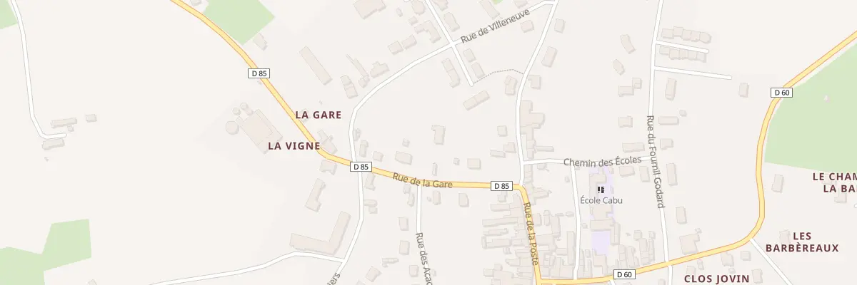 Plan du 8 Rue de la Gare à Nogent-le-Bernard