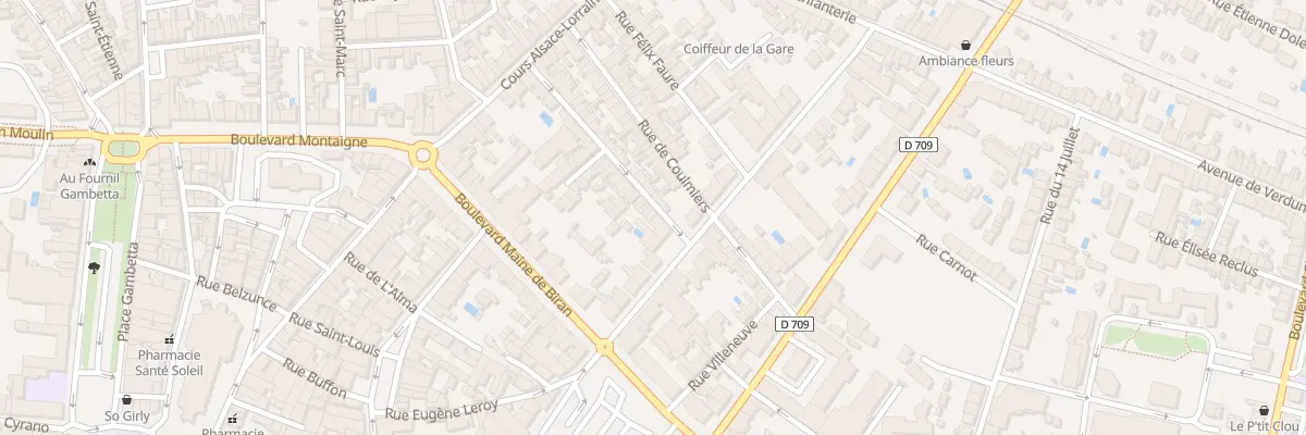 Plan du 4 Rue Desmartis à Bergerac