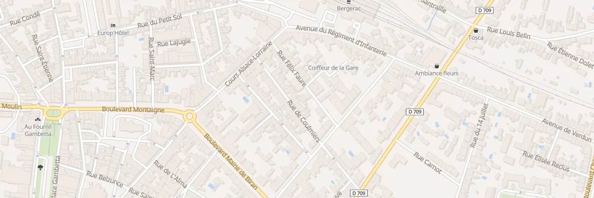Plan du 15 Rue de Coulmiers à Bergerac