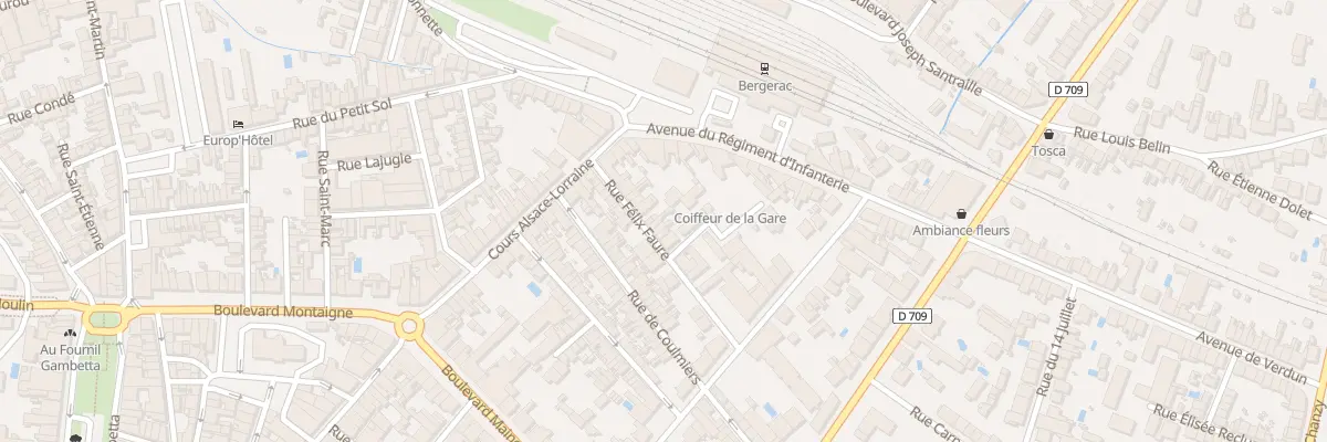 Plan du 15B Rue Félix Faure à Bergerac