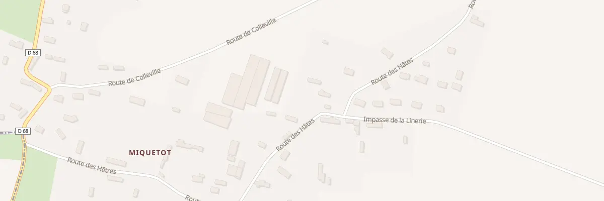 Plan du 205B Rte des Hâtés à Angerville-la-Martel