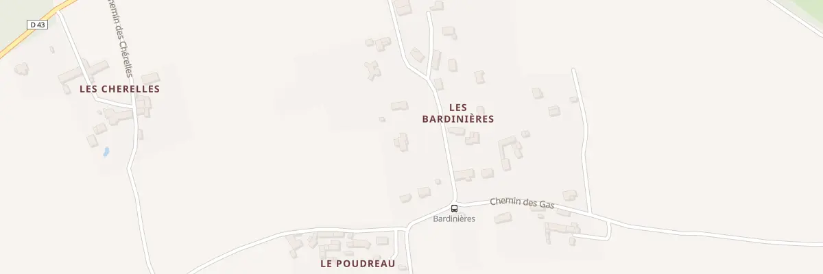 Plan du 14 Rte des Bardinières à Thuré