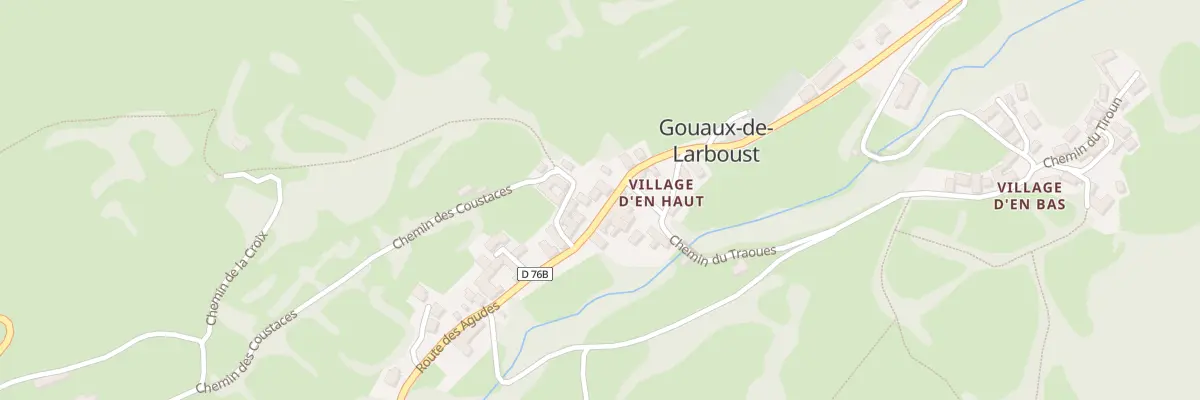 Plan du 72 Village d’En Haut à Gouaux-de-Larboust