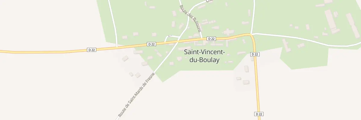 Plan du 1 Rte de Saint Mards de Fresne à Saint-Vincent-du-Boulay