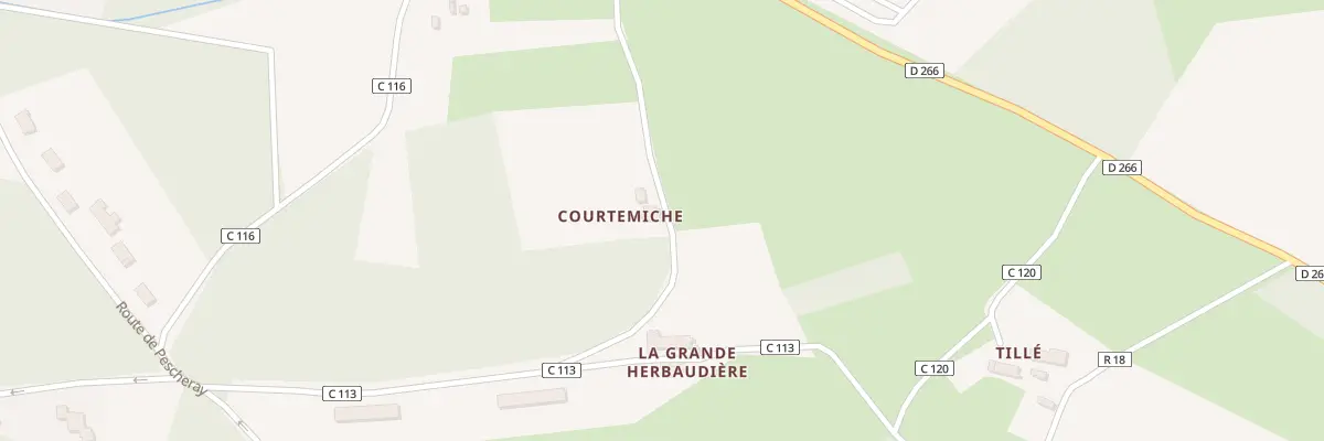 Plan du 1 Courtemeche au Breil-sur-Mérize