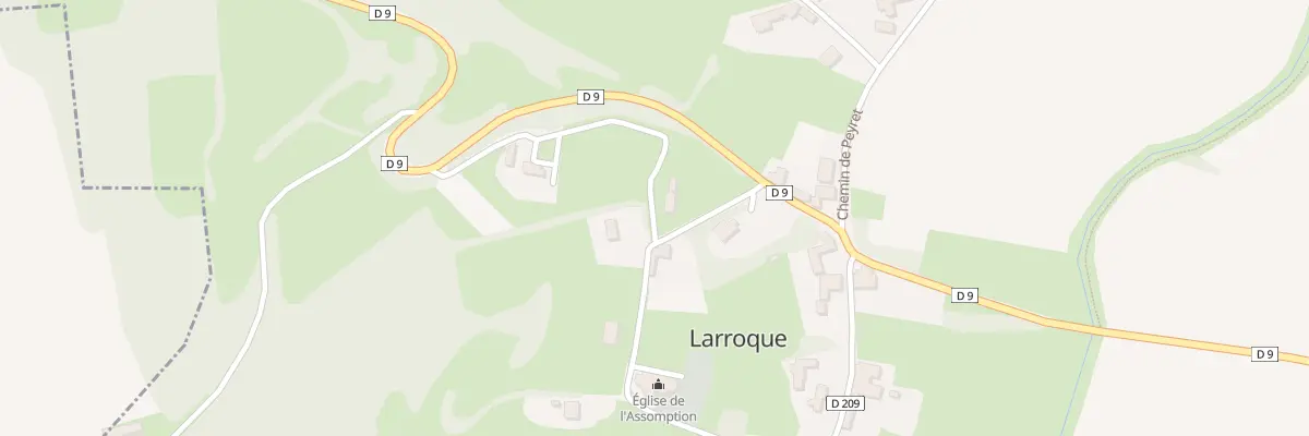Plan de Cadras à Larroque