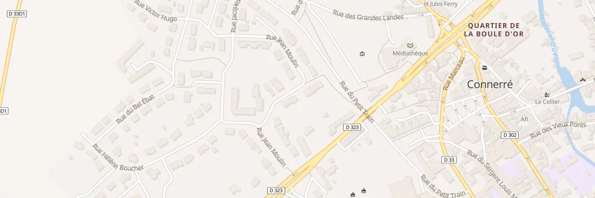 Plan du 24 Rue Jean Moulin à Connerré