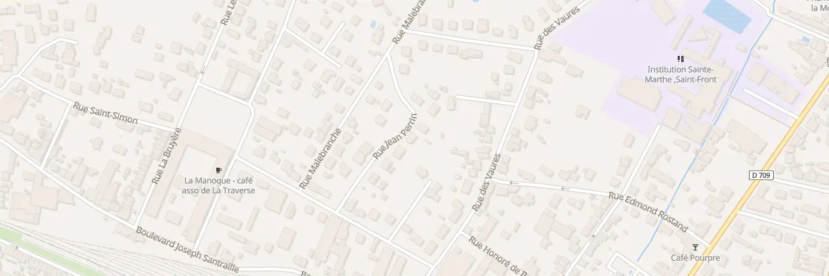 Plan du 11 Rue Jean Perrin à Bergerac
