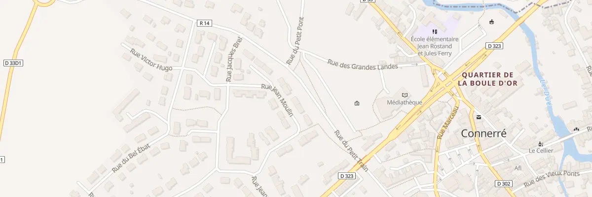 Plan du 34 Rue Jean Moulin à Connerré