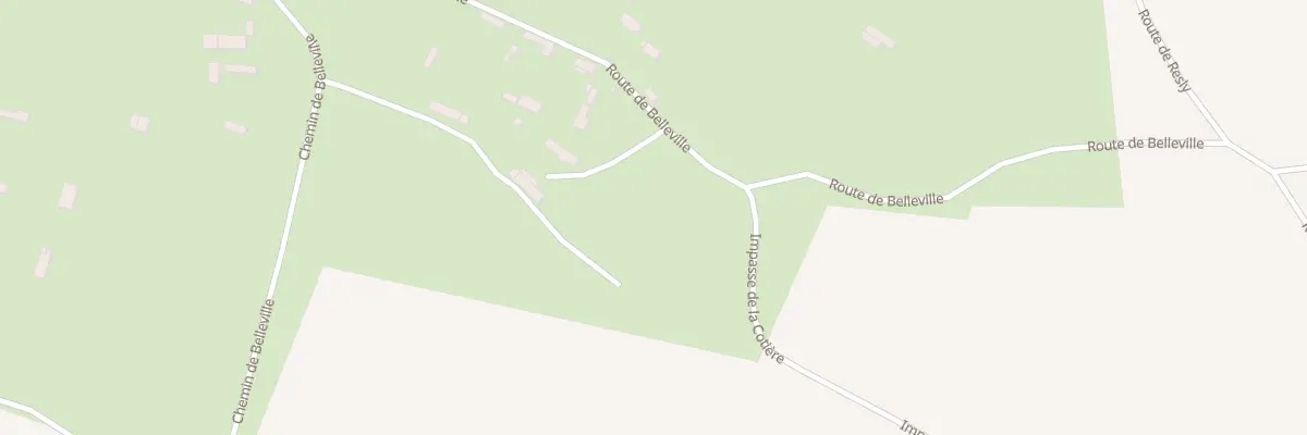 Plan du 433 Rte de Belleville à La Ferté-en-Ouche