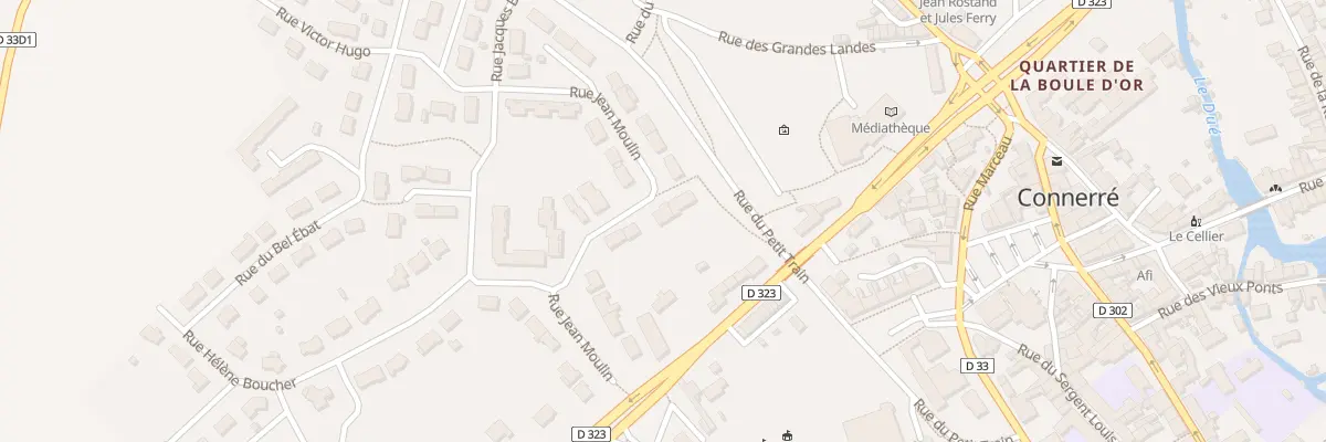 Plan du 26 Rue Jean Moulin à Connerré