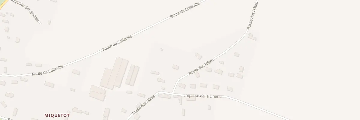 Plan du 205A Rte des Hâtés à Angerville-la-Martel