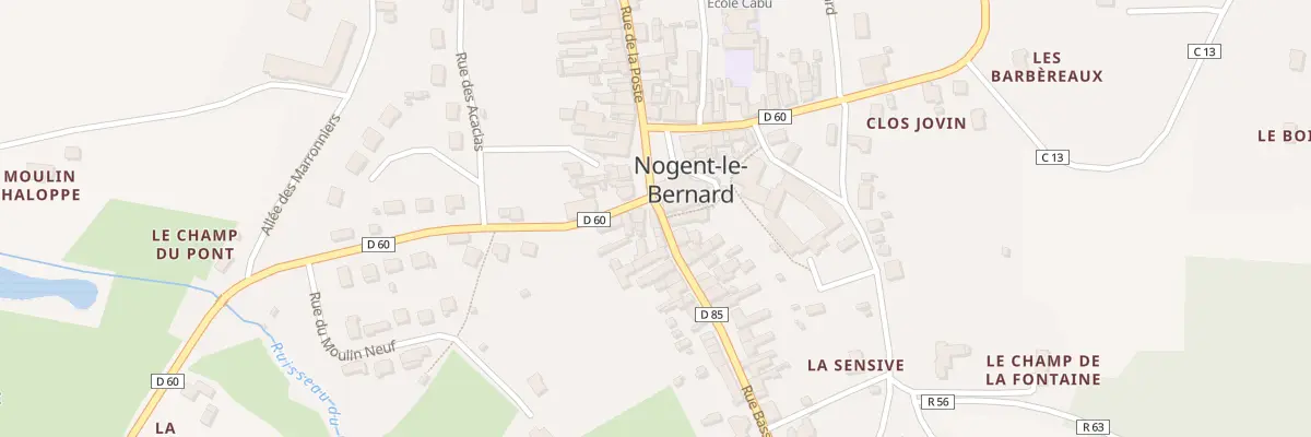 Plan du 1 Rue des Murs à Nogent-le-Bernard