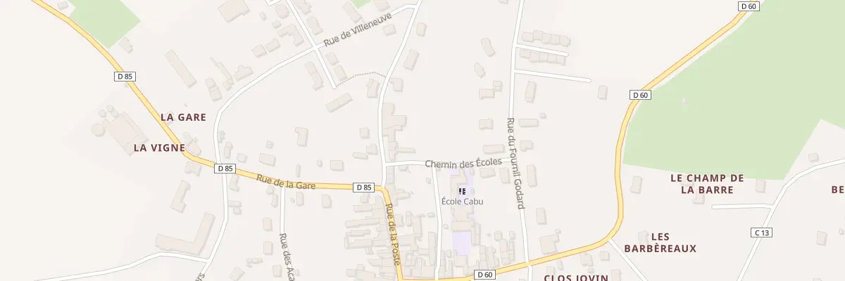 Plan du 22 Rue de la Poste à Nogent-le-Bernard