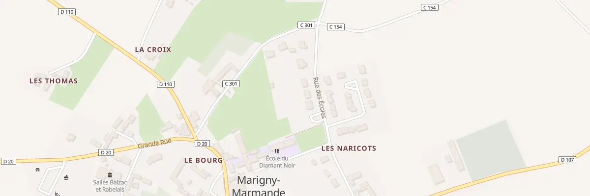 Plan du 9 Rue des Ecoles à Marigny-Marmande
