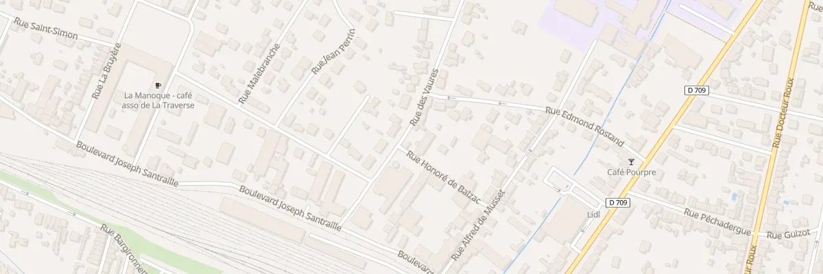 Plan du 17 Rue Honoré de Balzac à Bergerac