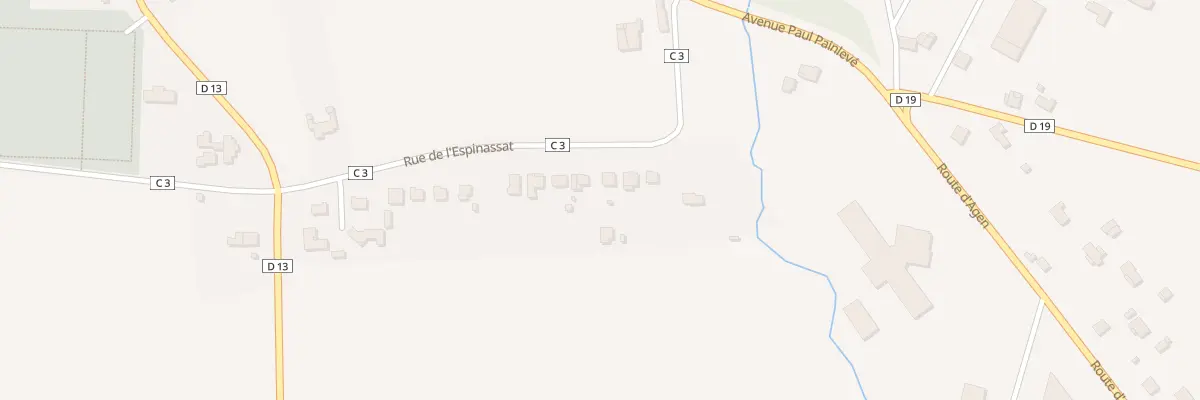 Plan du 16 Rue de l’Espinassat à Bergerac