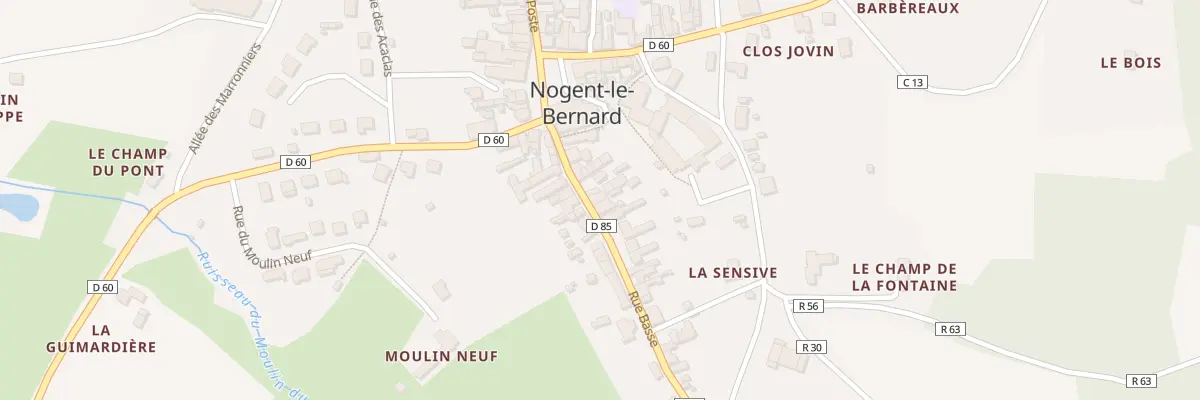 Plan du 16 Rue Basse à Nogent-le-Bernard