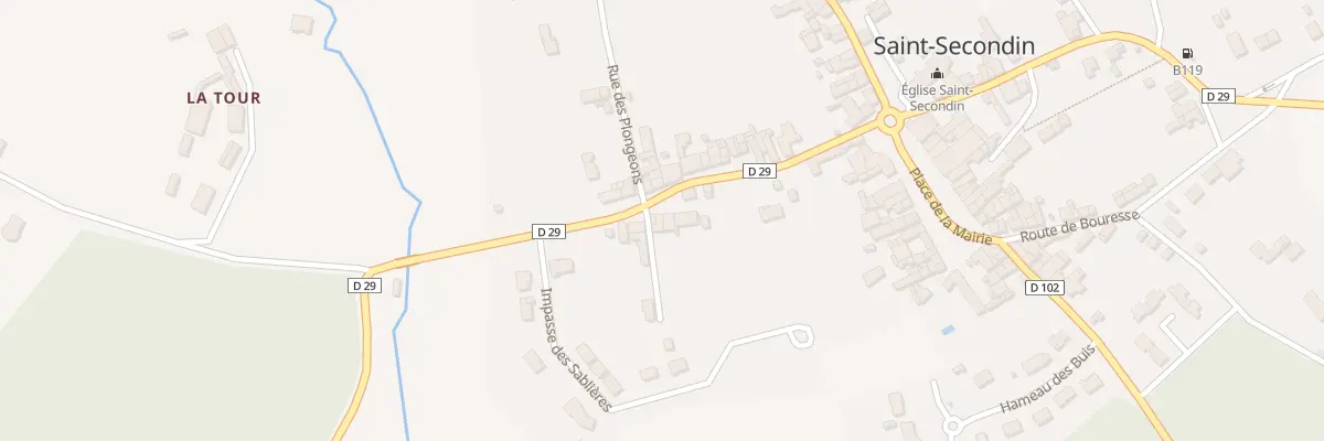 Plan du 21 Rue de la Vallée à Saint-Secondin