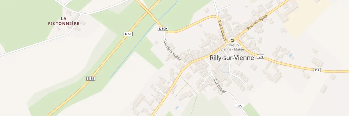 Plan du 1 Rue de la Vallée à Rilly-sur-Vienne