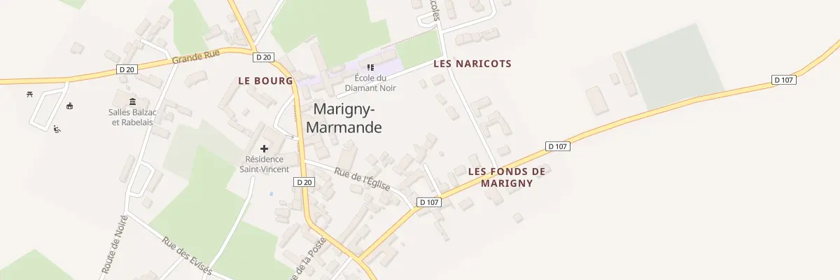 Plan du 2 Imp des Merlets à Marigny-Marmande