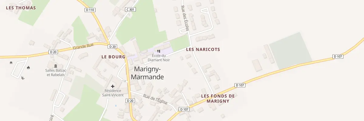 Plan du 3 Rue des Ecoles à Marigny-Marmande