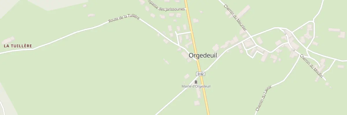 Plan du 1 Rte de la Tuillère à Orgedeuil