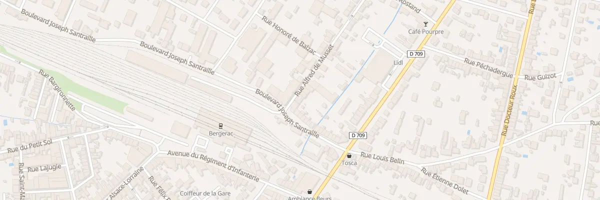Plan du 3 Rue Alfred de Musset à Bergerac