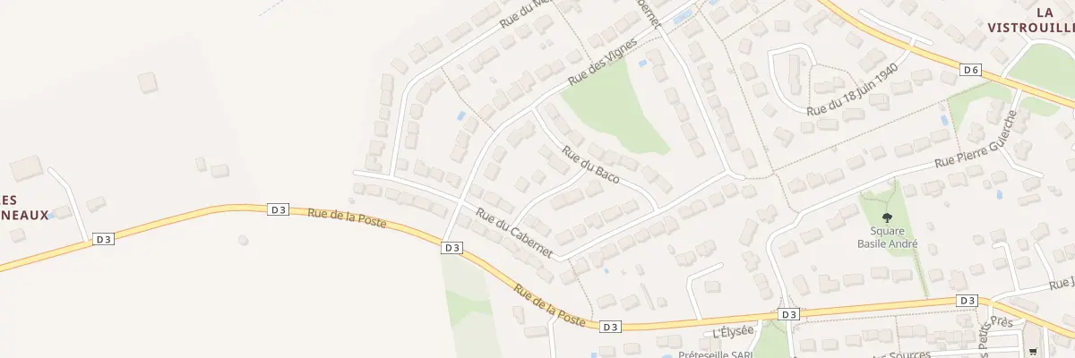 Plan du 3 Rue du Grolleau à Pernay