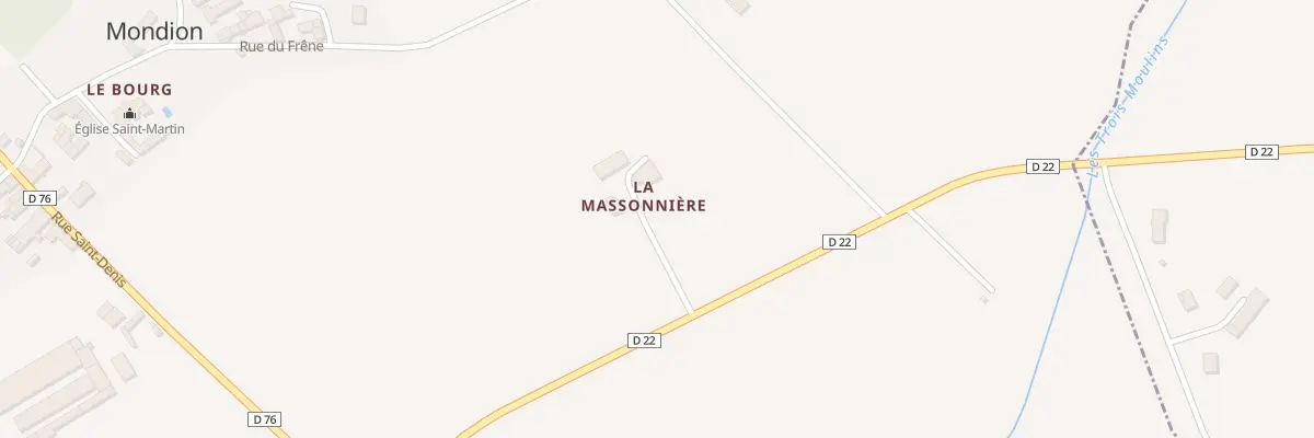Plan du 5054 La Massonnière à Mondion