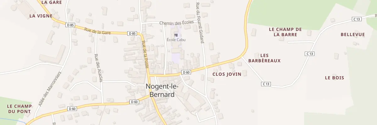 Plan du 22 Rue de la Mairie à Nogent-le-Bernard
