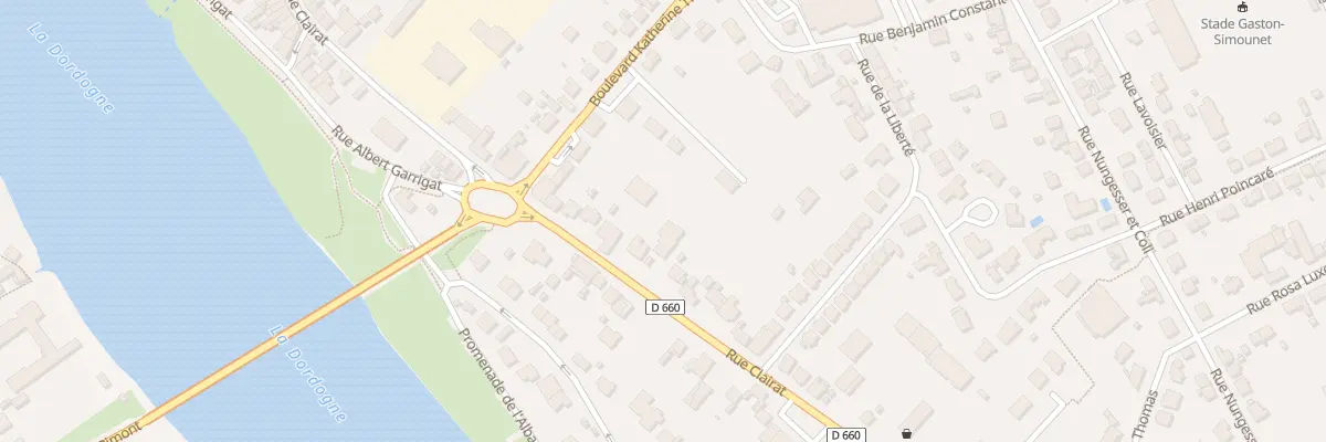 Plan du 82 Rue Clairat à Bergerac